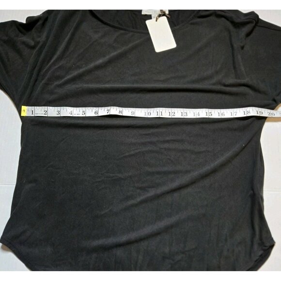 Green Envelope Womens Top Small Modal Blend Dolman 3/4 Sleeve USA Made New Tags - Picture 5 of 8